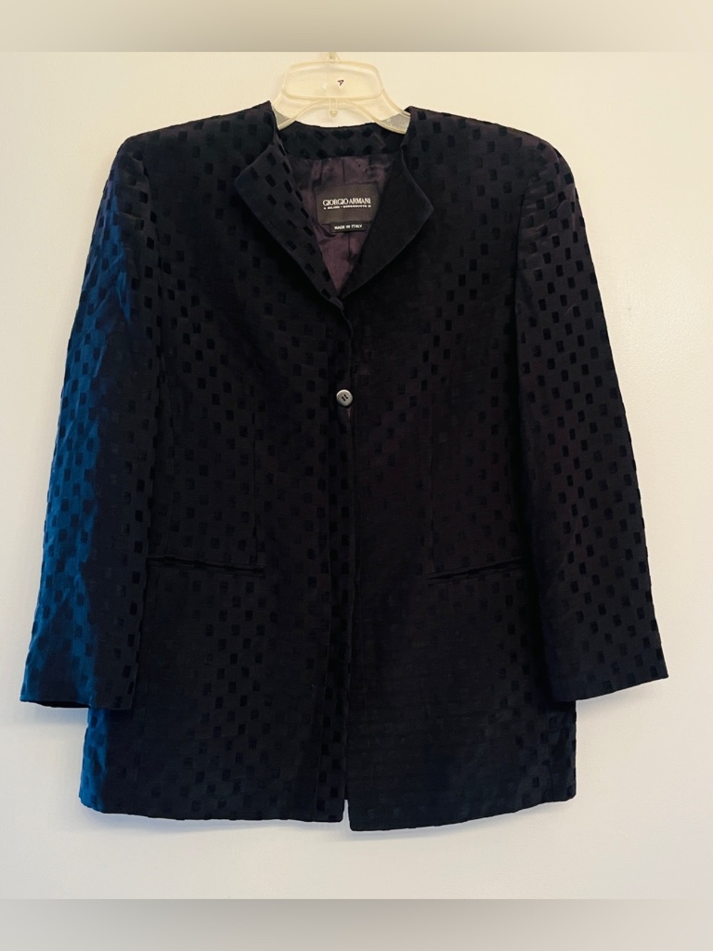 1990s Giorgio Armani designer vintage silk jacket size M. Stunning perfect .🔥
